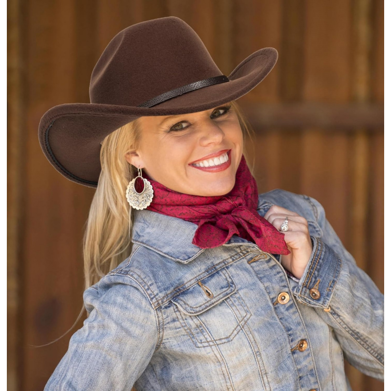 Women's Western Cowboy Hats Classic Felt Hats