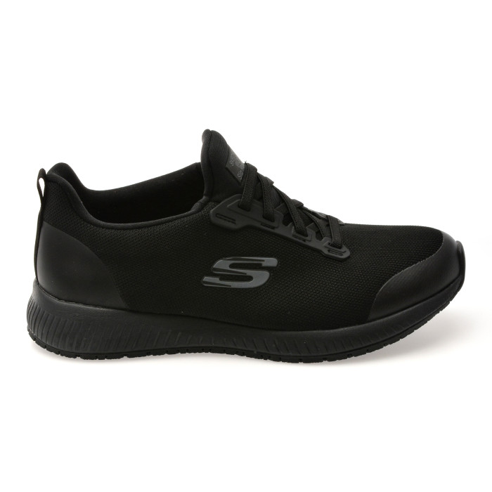 Pantofi sport SKECHERS negri, SQUAD SR, din material textil