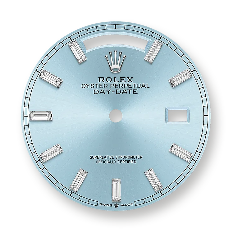 Classic watches DAY-DATE 36 Oyster, 36 mm, platinum and diamonds