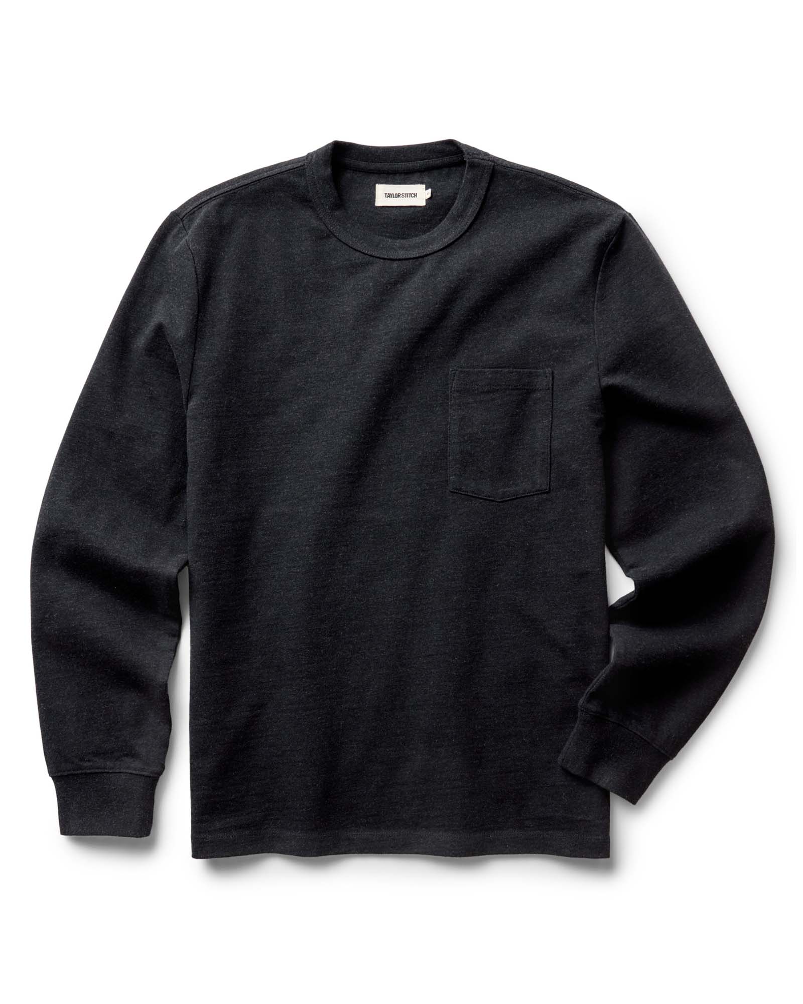 The Long Sleeve Shop Tee in Coal Twist