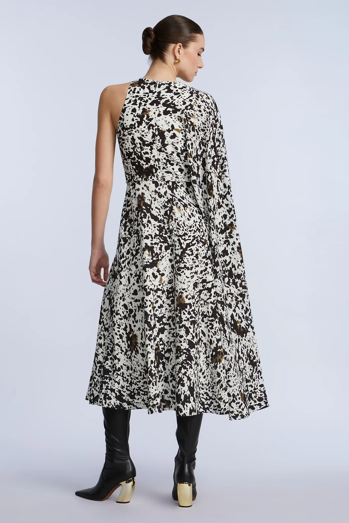One Sleeve Midi Dress