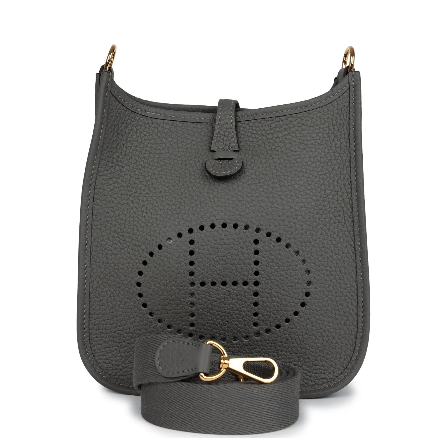 Hermes Evelyne TPM Gris Meyer Clemence Gold Hardware