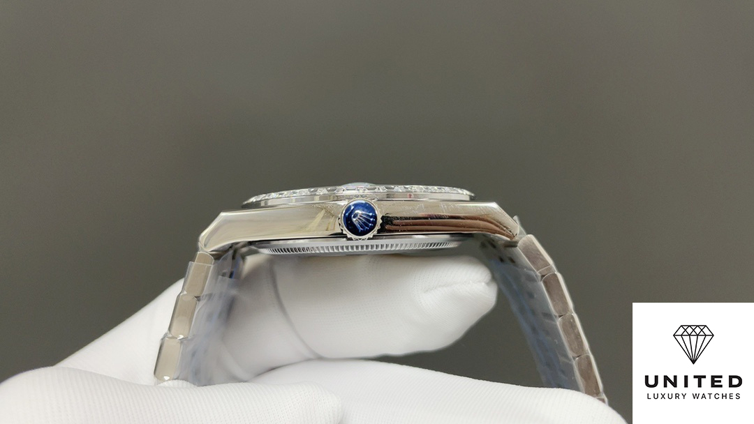 Rolex Land-Dweller 36 Oyster, 36 mm, platinum and diamonds M127286TBR-0001