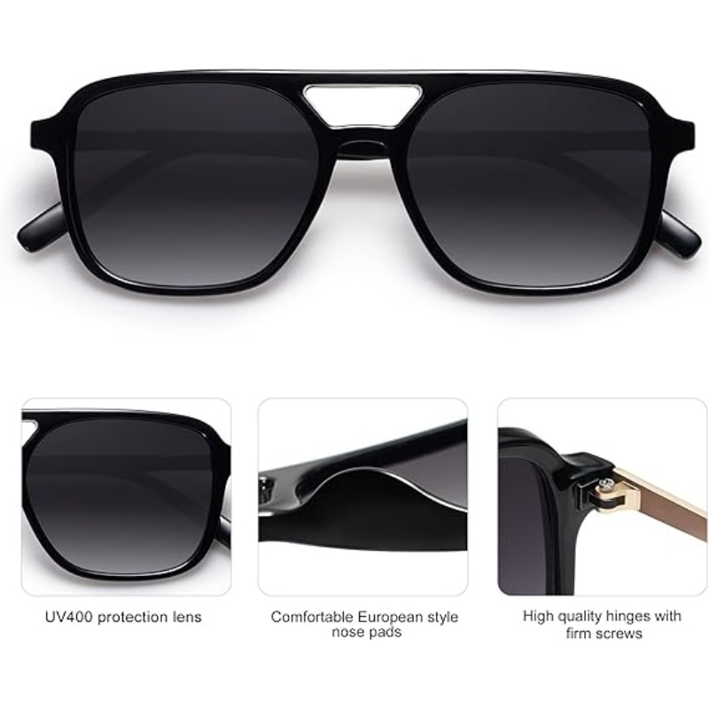 Retro Aviator Sunglasses for Women Men