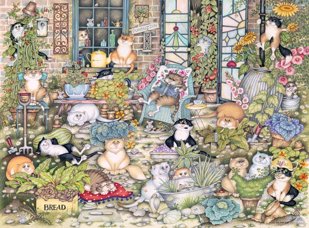 Crazy Cats The Good Life 500 Piece Puzzle