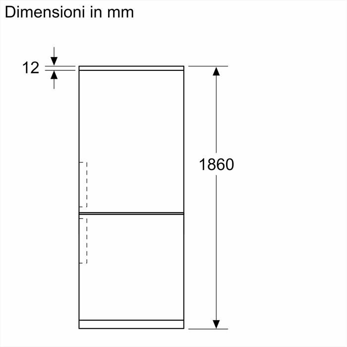 BOSCH - Frigorifero Combinato KGN367LDF Classe D 186x60 cm-Metal look