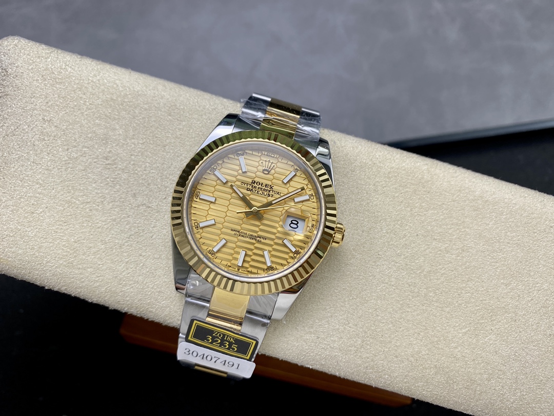Rolex Datejust 126233 Champagne Motif dial 36MM Unisex Replica Watch