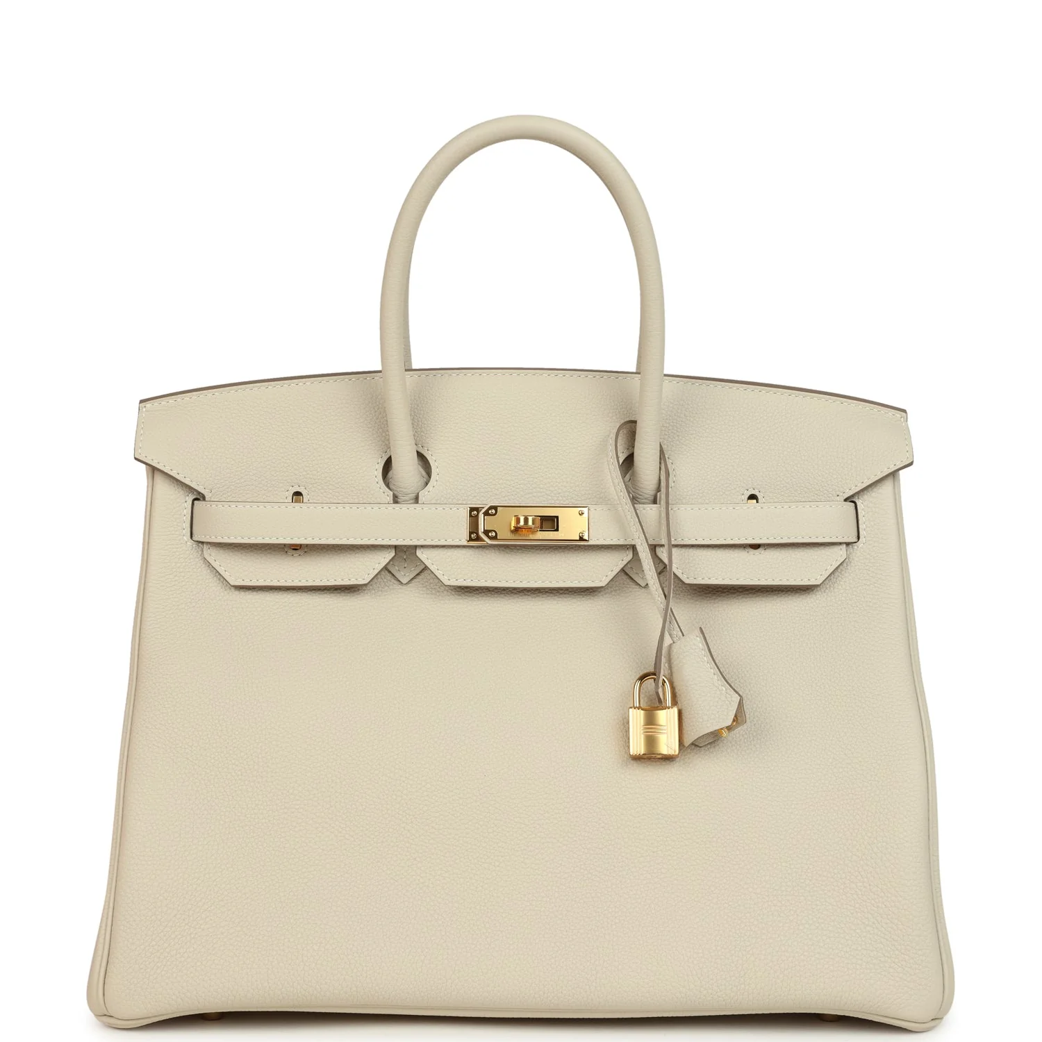 Hermes Birkin 35 Craie Togo Gold Hardware