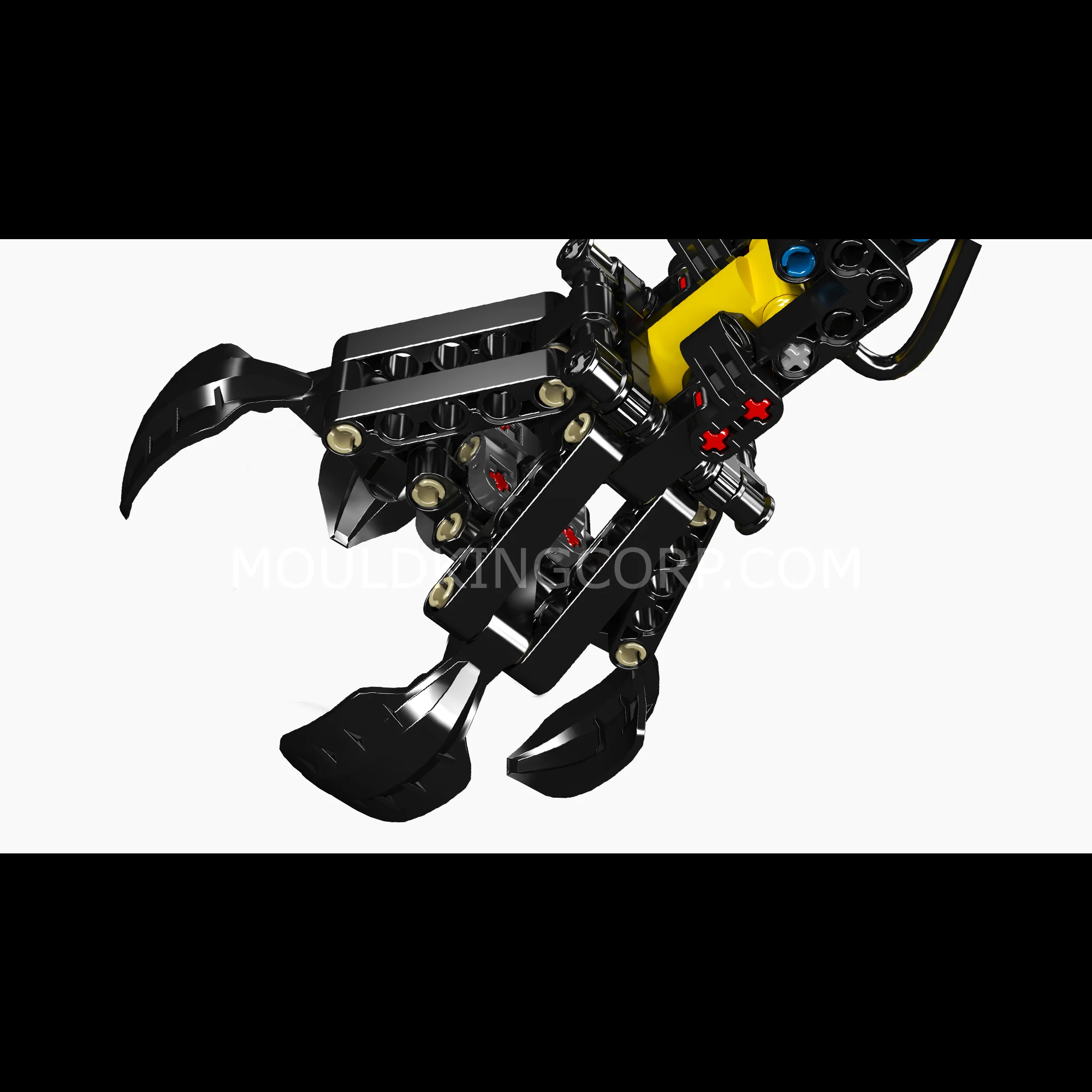 Mould King 17077 Hydraulic Log Grapple Trailer Building Set | 866 Pcs