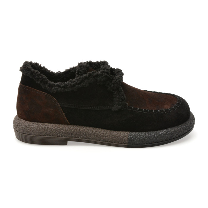 Mocasini EPICA negri, 3432647, din piele intoarsa