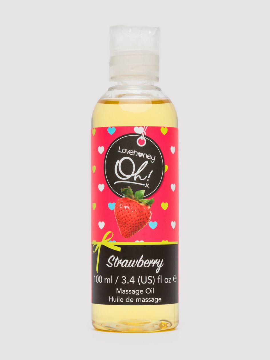 Lovehoney Strawberry Kissable Massage Oil 100ml
