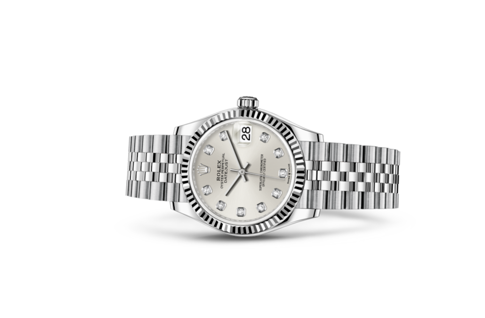 LadyRolex DATEJUST 31 Silver Set With Diamonds，278274