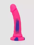Lifelike Lover Luxe Realistic Multicoloured Silicone Vibrating Dildo 7 Inch