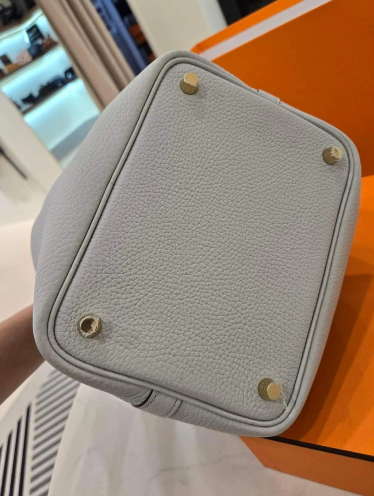 Hermès Picotin 18 Holy Grail Blue Gold Buckle Custom