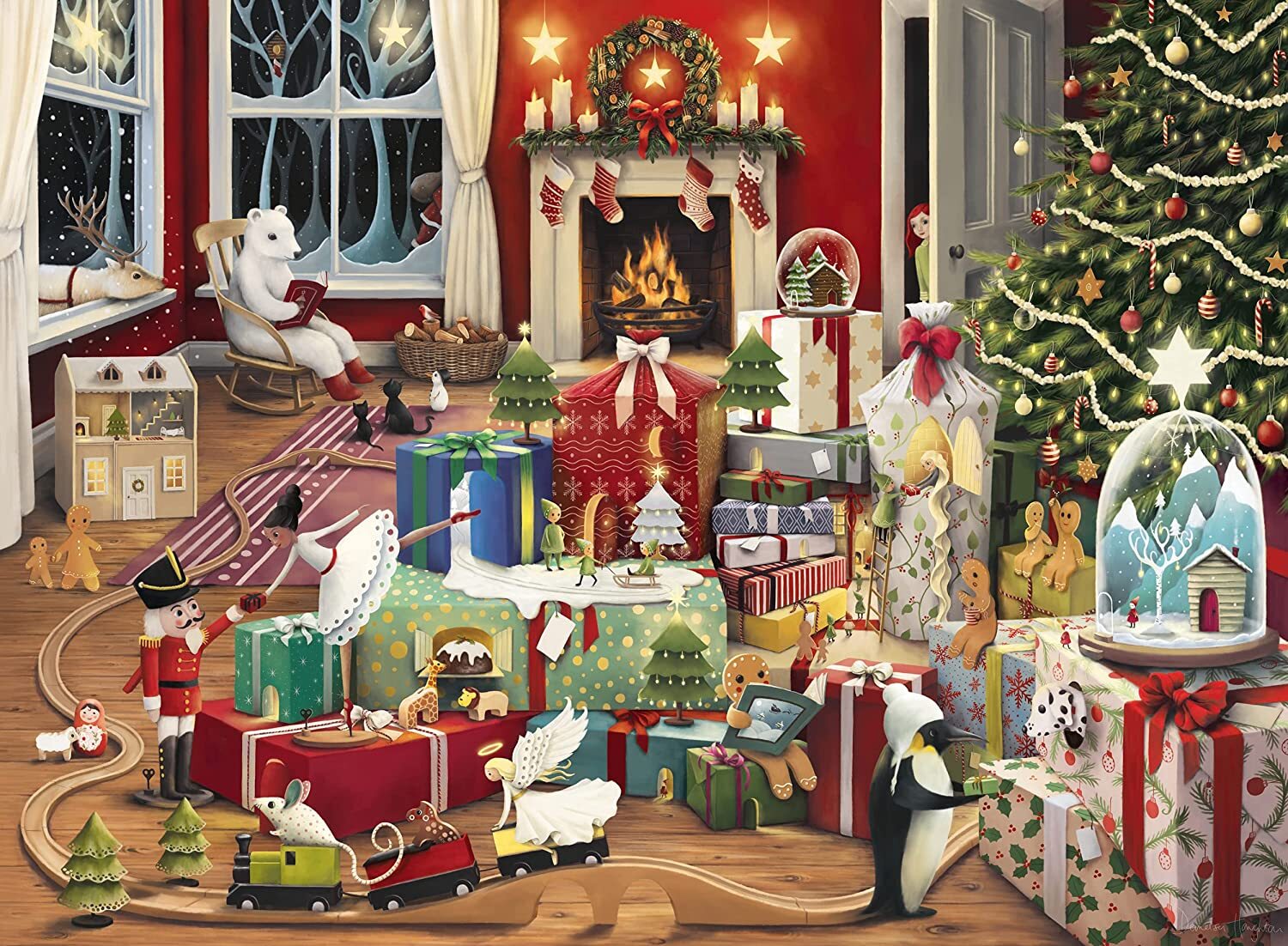 Enchanted Christmas 500 Piece Puzzle by Demelsa Haughton