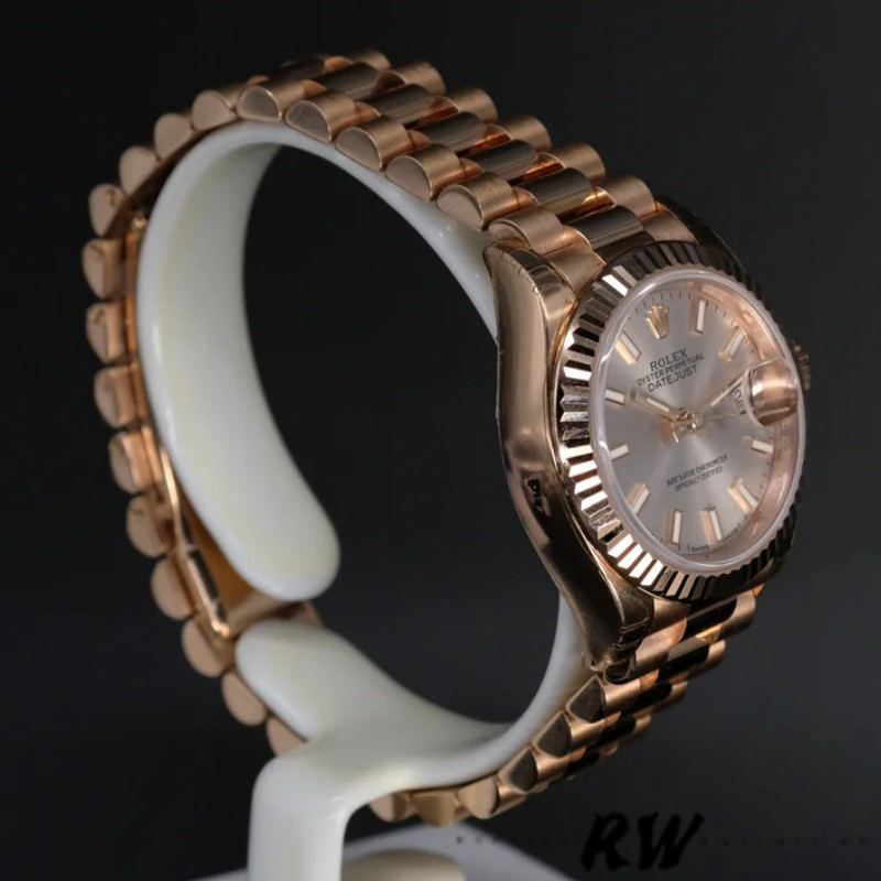 Rolex Datejust 279175 Sundust Index Dial Fluted Bezel 28mm Lady Replica Watch