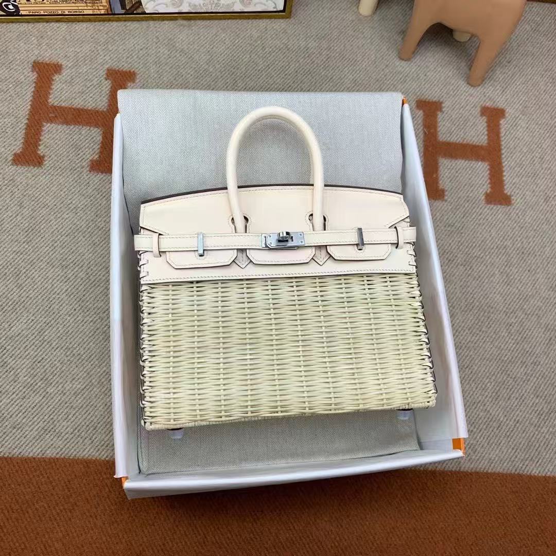 Hermès Picnic Sellier Birkin 25 Palladium Hardware customization