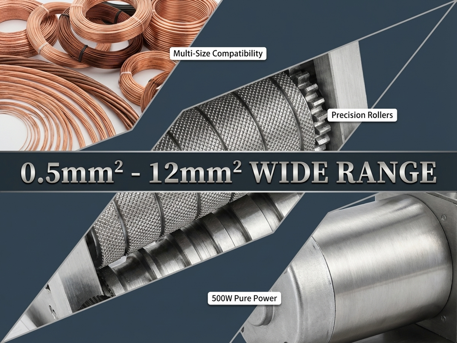 New electric wire stripping machine 7-channel automatic wire stripper (stainless steel)
