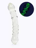 Lovehoney Glow in the Dark Glass Dots & Swirls Dildo