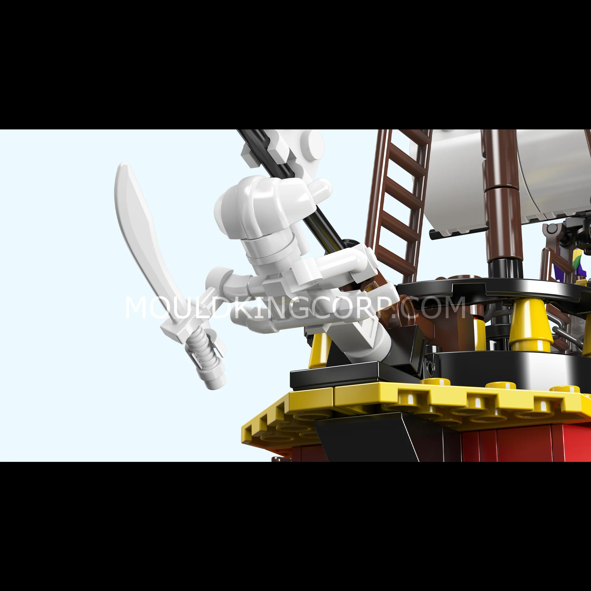 Mould King 10137 Redbeard’s Revenge Ship Model Building Set | 928 Pcs