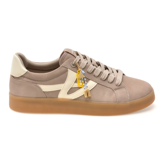 Pantofi sport ALDO gri, MTL72 SNEAKER, din piele naturala
