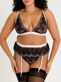 Lovehoney Plus Size Lustrous Lace Black Bra