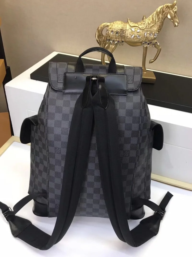 Louis Vuitton Christopher Pm N41379 Plaid Black