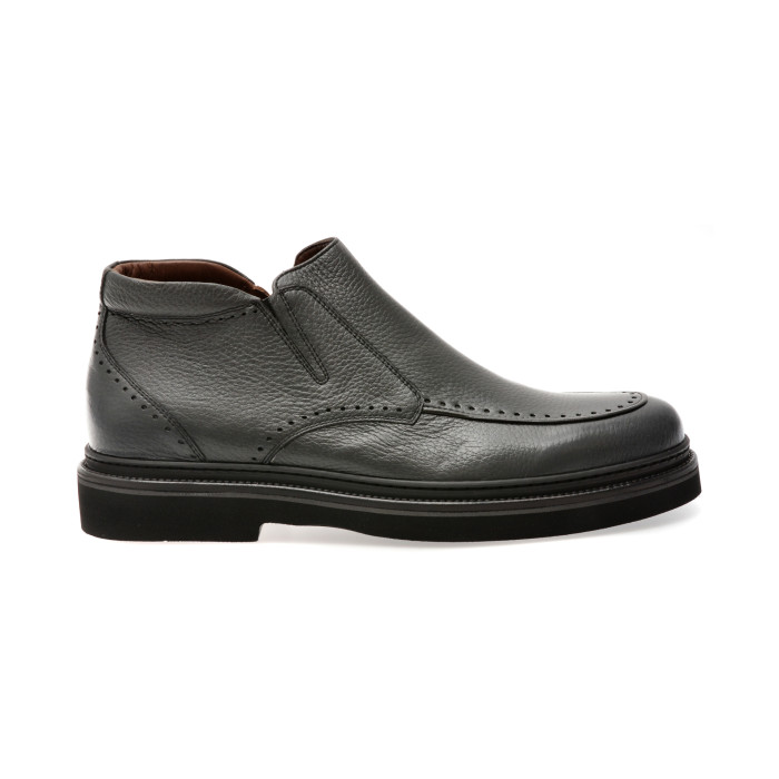 Ghete elegante LE COLONEL gri, 61613, din piele naturala