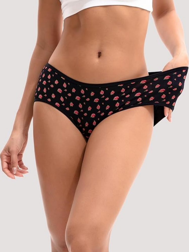 VALENTINIANA Womens Underwear Cotton Hipster Panties Regular