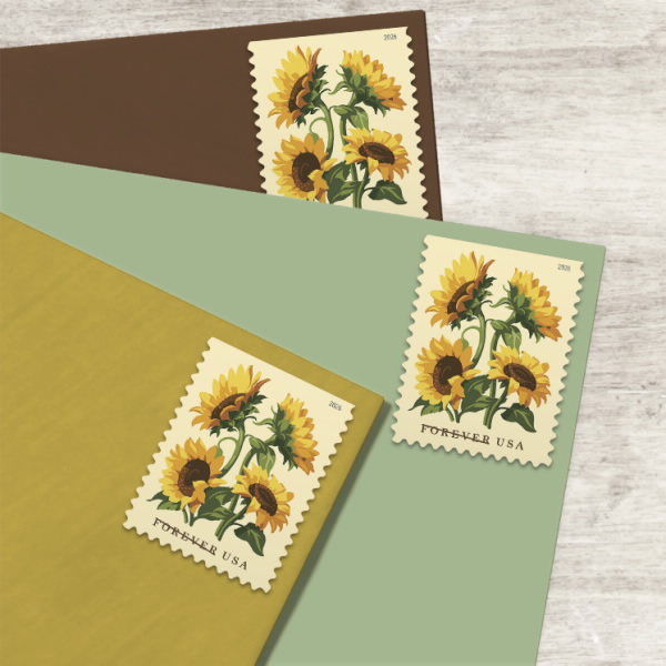 Sunflowers Stamps 2026