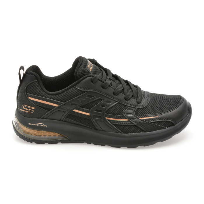 Pantofi sport SKECHERS negri, BOBS VISION AIR, din material textil