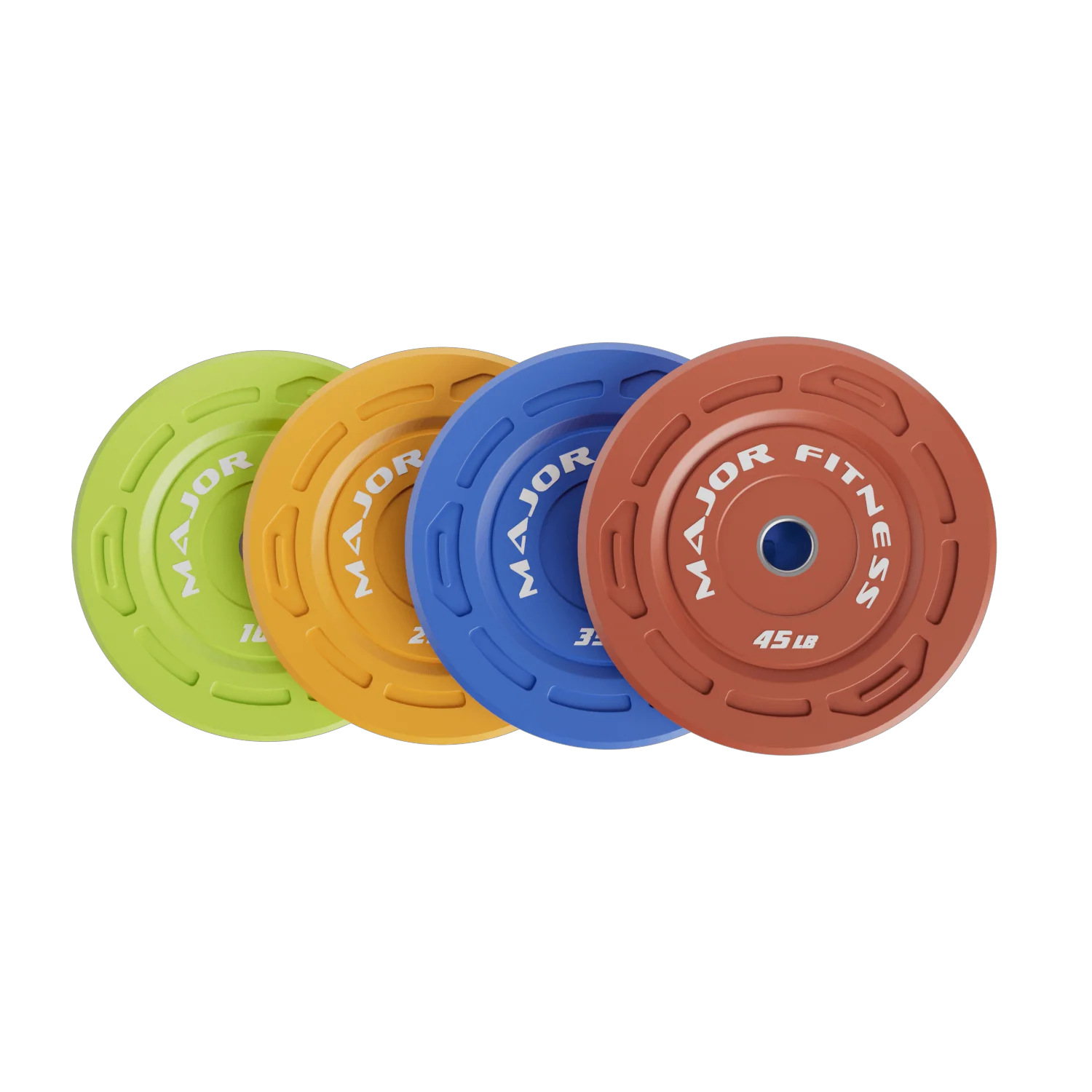 Major Fitness Color Grip Low Bounce Bumper Plates