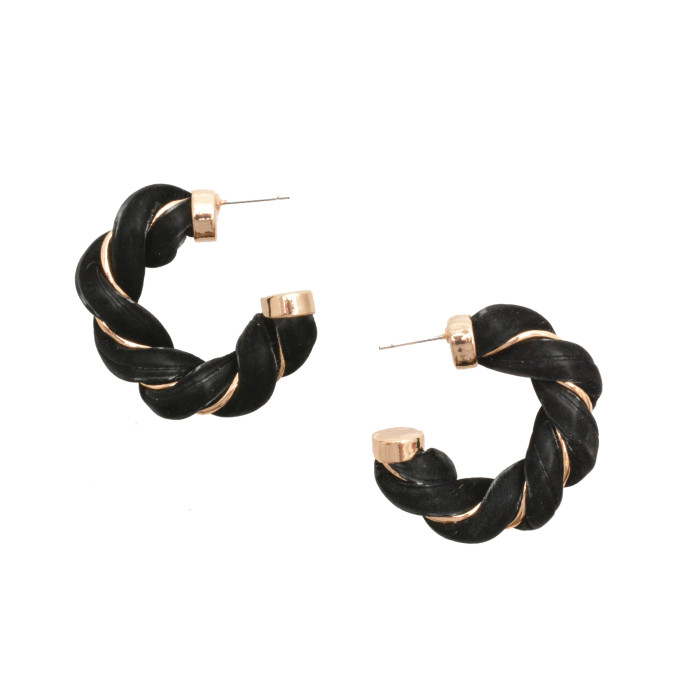 Cercei ALDO negri, TWISTS 970, din metal