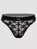 LHM Black Lace Thong