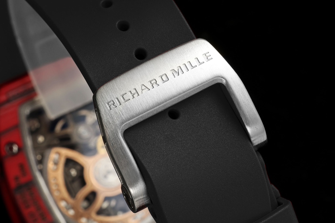 Richard Mille RM07-01 Racing Red Carbon Black Rubber Strap 46mm Ladies Watch