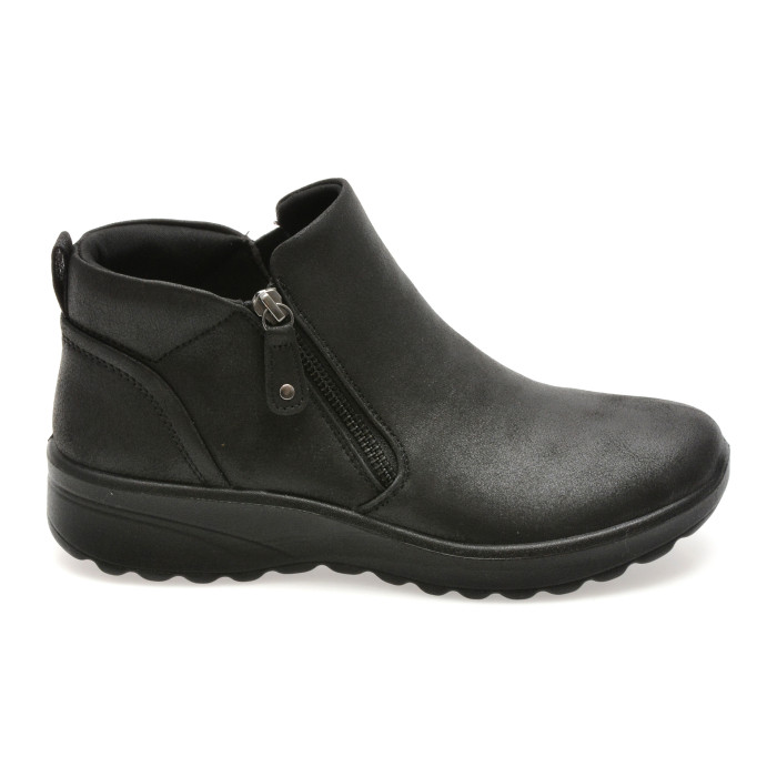Ghete SKECHERS negre, LOVELY VIBE, din material textil