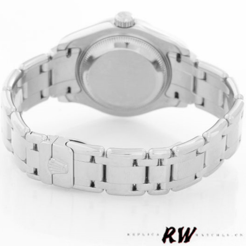 Rolex Masterpiece Pearlmaster 80319 White Roman Dial 29MM Lady Replica Watch