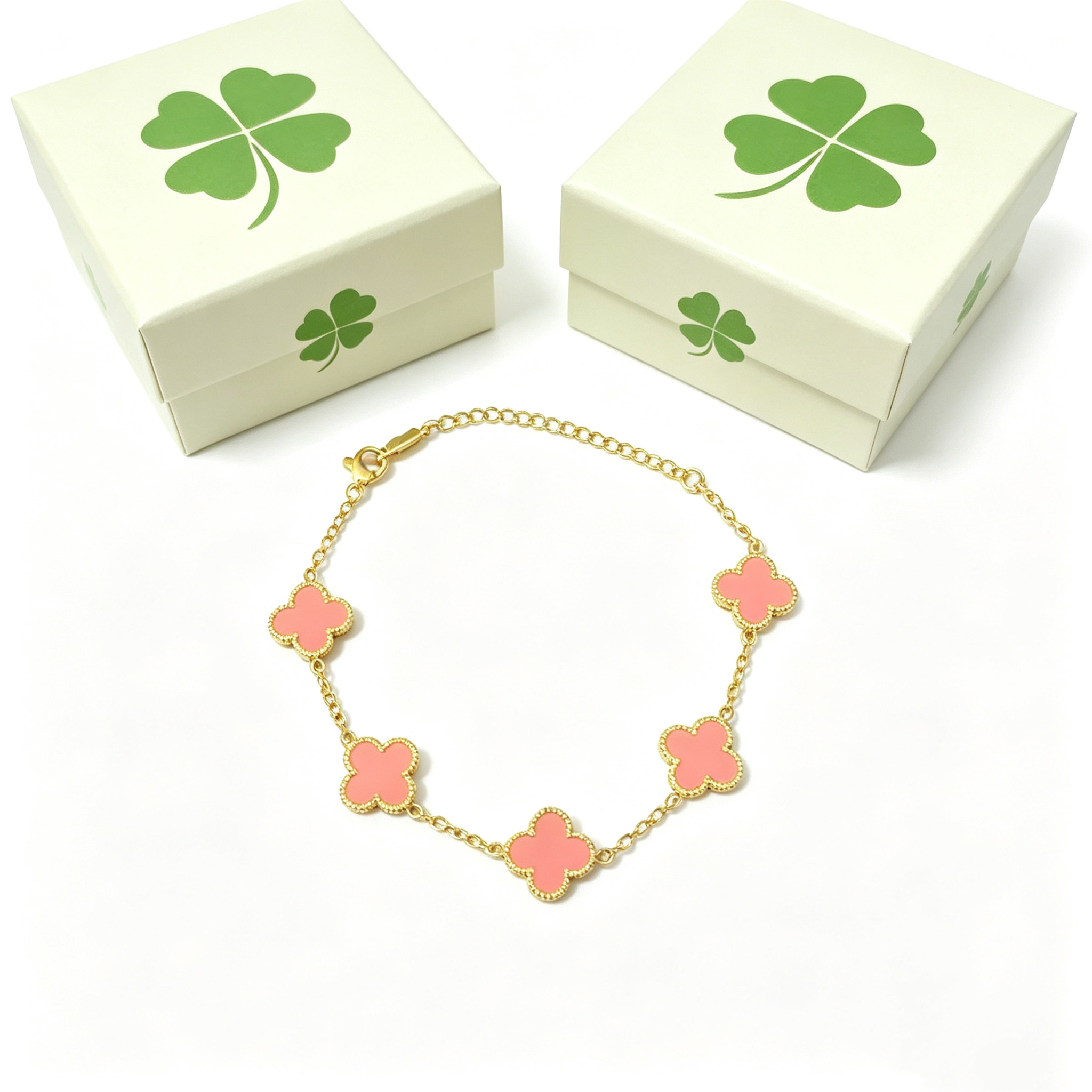 S—Five-Row Metal Bracelet