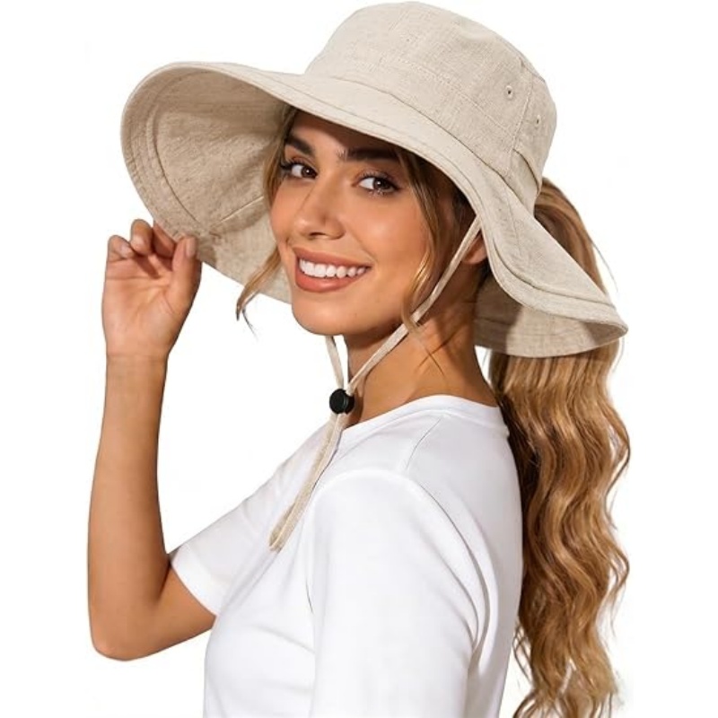 Womens Wide Brim Sun Hat