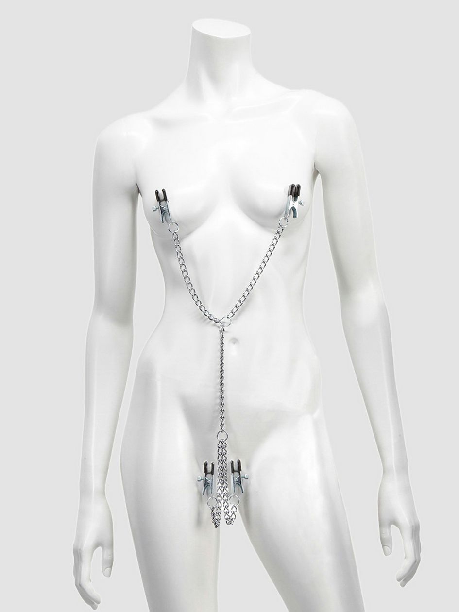 DOMINIX Deluxe Adjustable Labia and Nipple Clamps