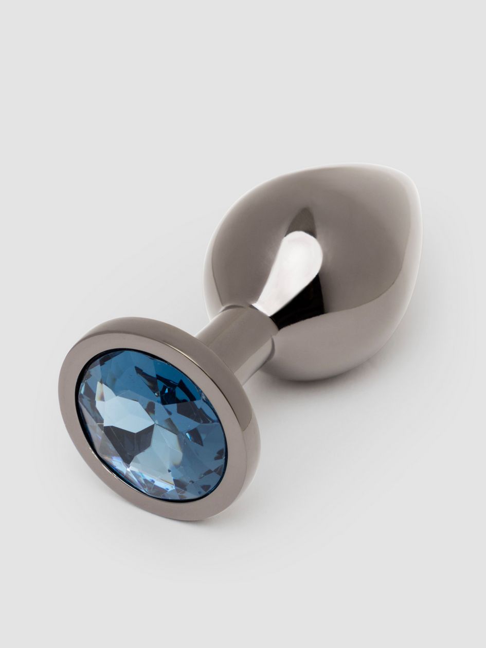 Lovehoney Gunmetal Jewelled Metal Medium Butt Plug 3 Inch