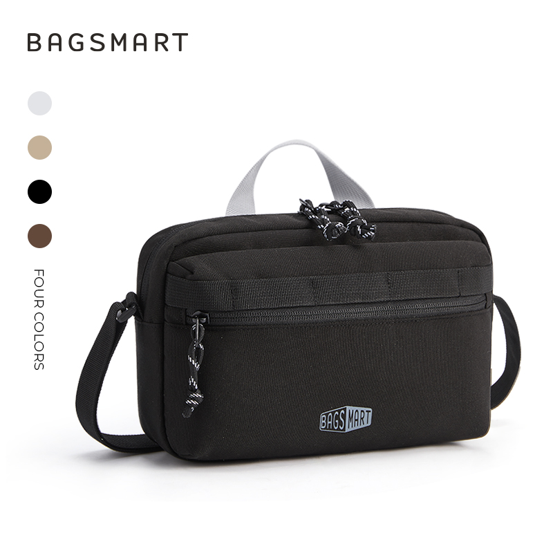BAGSMART Crossbody Bag, Shoulder Handbag with Adjustable Straps for Everyday Carry, Casual, Travel, Black