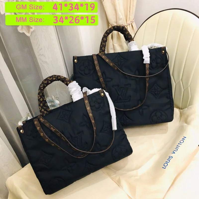 Louis Vuitton Onthego Gm Tote Bag- Black