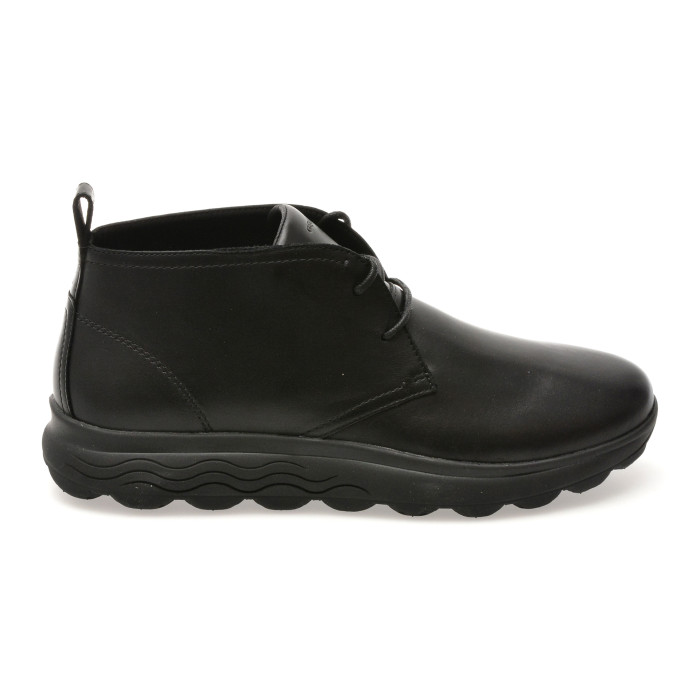 Ghete GEOX negre, U56BYB, din piele naturala