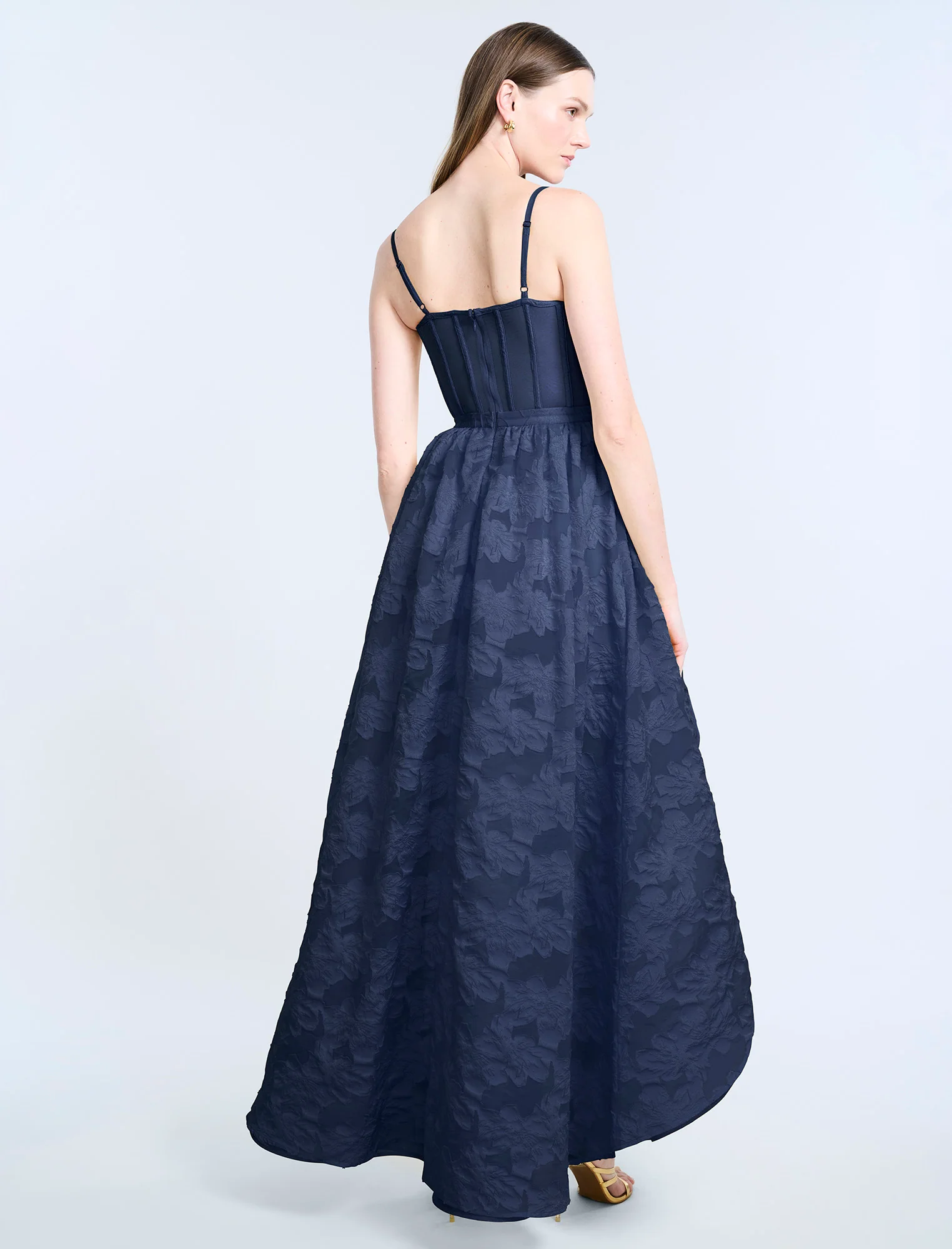 High Low Organza Tulle  Gown