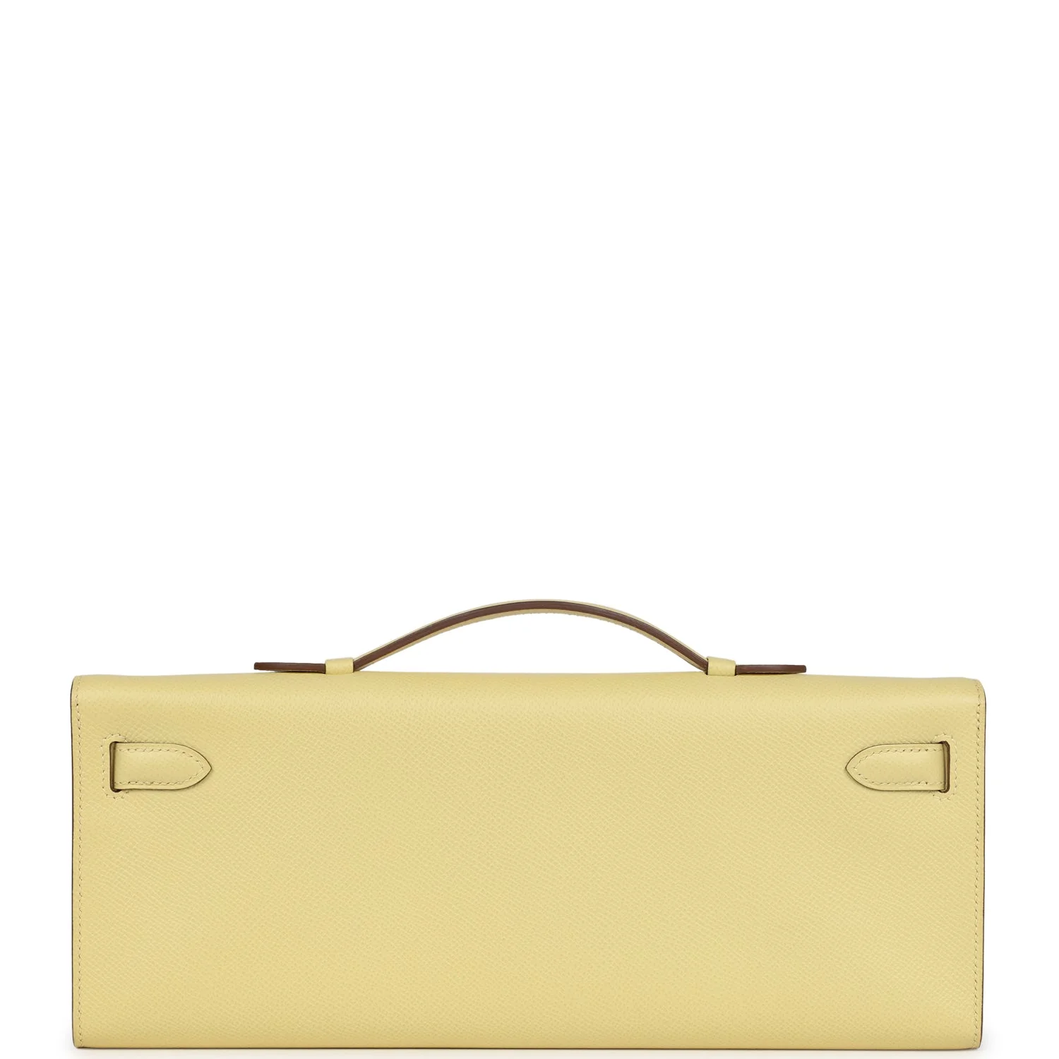Hermes Kelly Cut Jaune Poussin Epsom Palladium Hardware