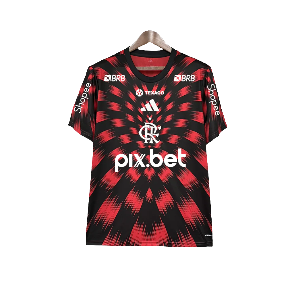 Flamengo 25/26 Pre-Match Jersey - All Sponsors - Fan Version