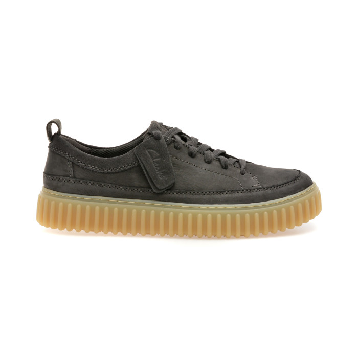 Pantofi sport CLARKS gri, TORHILL LACE, din nabuc