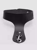 DOMINIX Deluxe Leather Collar with Cock Ring