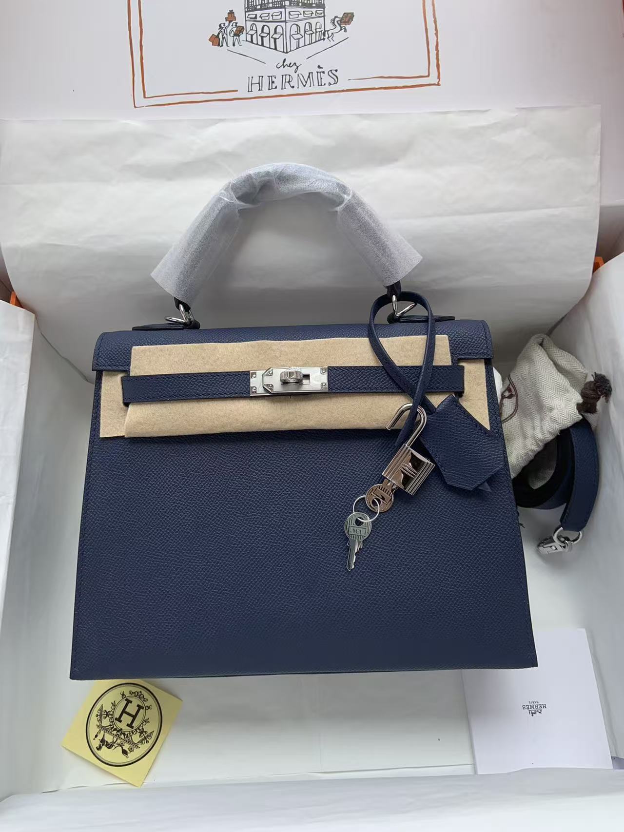 Hermes Kelly 25-32 custom calfskin Epsom